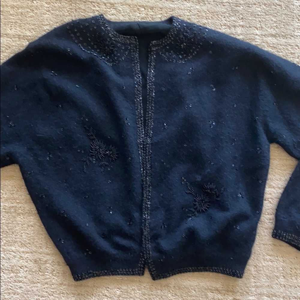Cardigan from 1960s beaded